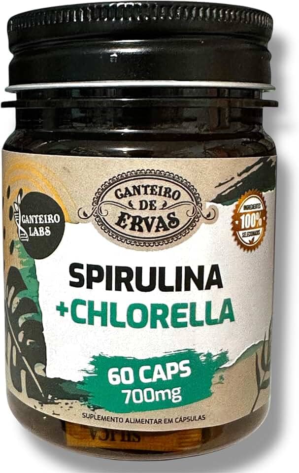 Spirullina + Chlorella 700mg 60 cápsulas