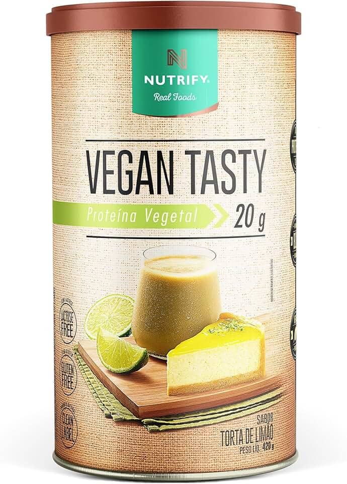 Nutrify - Proteína Vegatal Vegan Tasty - 420g - Torta de limão
