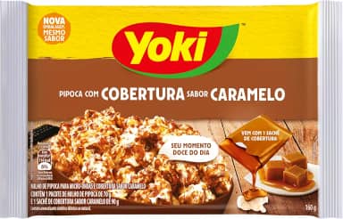 Yoki Popcorn Micro Cobertura Caramelo 160G
