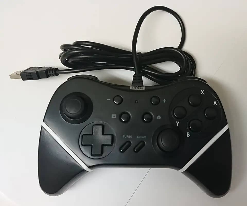 NEXiLUX Controle com fio com Turbo para Nintendo Switch, PC USB e Android TV