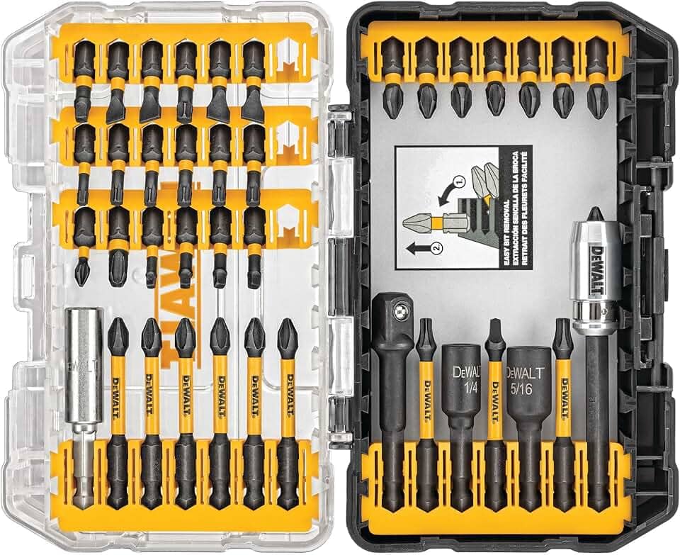 DEWALT Jogo de Bits e Brocas FlextorQ com Maleta ToughCase, DWA2T40IR, 40 peças