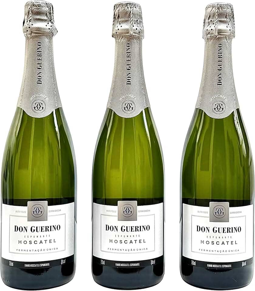 Espumante Don Guerino Brut Branco Moscatel | Kit Com 3 Garrafas | Oferta