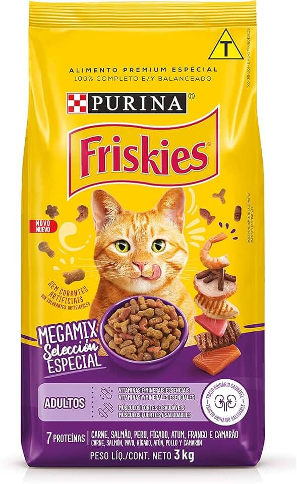 Purina Friskies Ração Gatos Adultos Friskies Megamix 3Kg