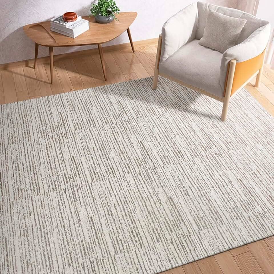 Tapete Sala Boho Antiderrapante 2,00m x 1,40m Estonado Cru Caramelo Artesanal