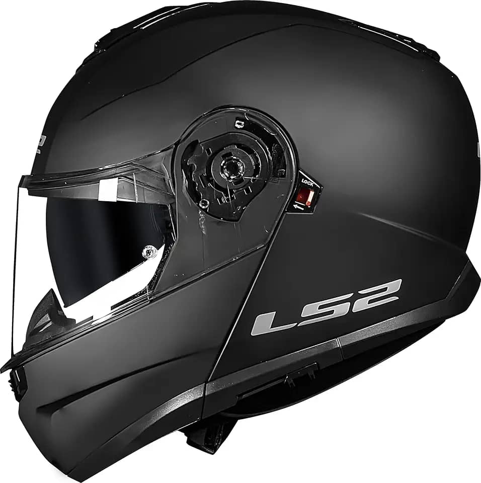 Capacete Robocop LS2 Strobe II FF908 Monocolor Preto Fosco