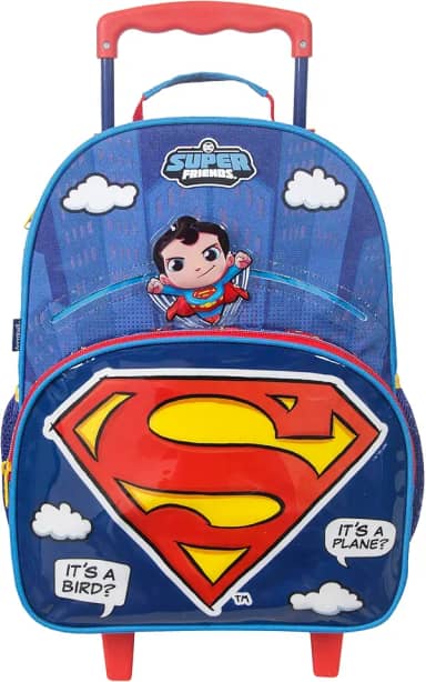 MALA ESCOLAR G C/RODINHAS - DCSF SUPERMAN - SUPER - 49353