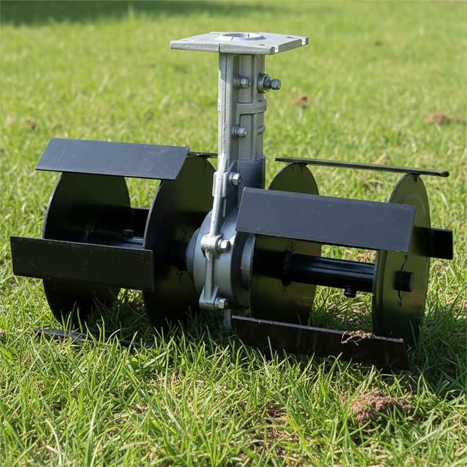 Enxada Rotativa Para Roçadeiras 360mm Tubos 26mm e 28mm Eixo Quadrado e Estriado (26mm 9 Estrias)