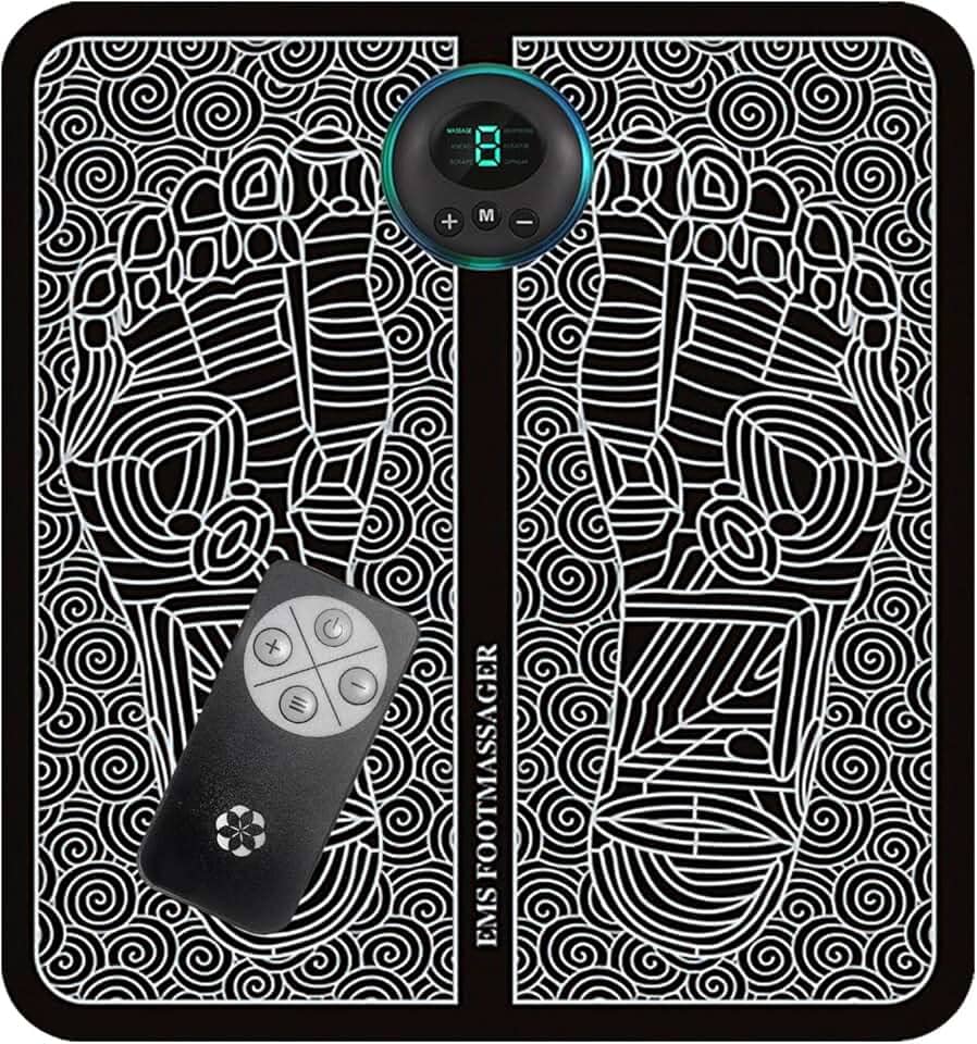 Tapete massageador de pés portátil para pés almofada massageadora de pernas tapete dobrável doméstico