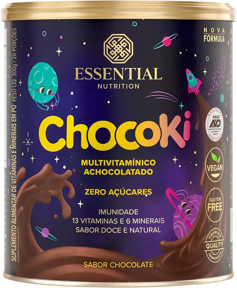 Chocoki sabor Chocolate lata 300g - Essential Nutrition