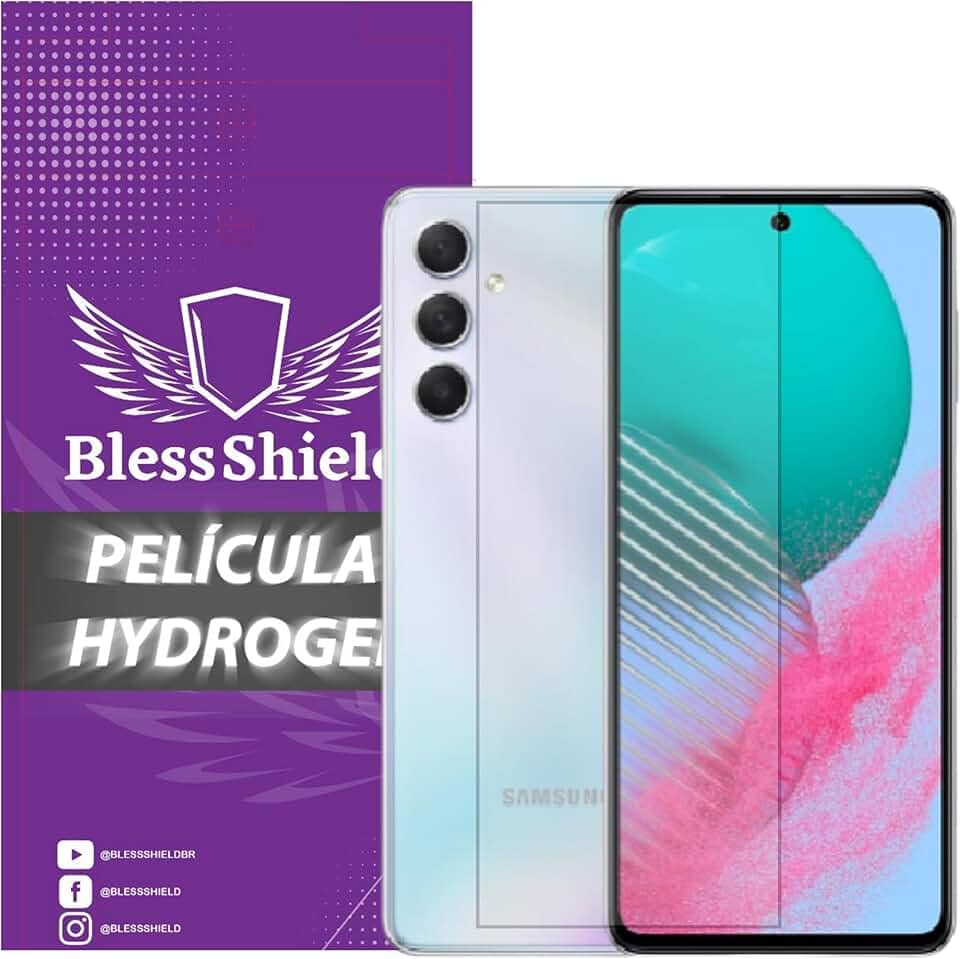Película Hydrogel Privacidade Compatível com Linha Samsung Galaxy M - BlessShield Cobertura Total (M54)