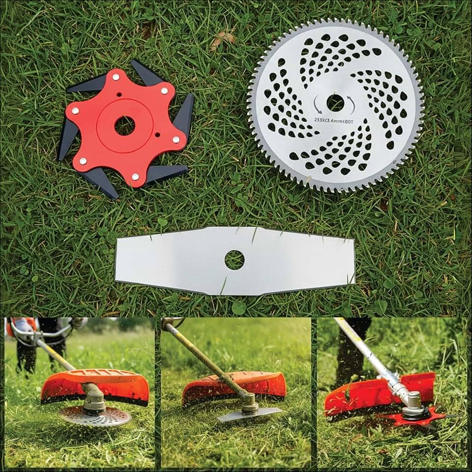 Disco 80 Dentes Lâmina 6 Pontas E Facão Para Roçadeira Stihl 20mm