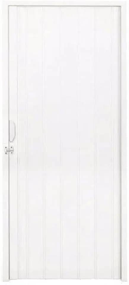 Porta Sanfonada PVC Polifort 210cmx70cm Branco Neve