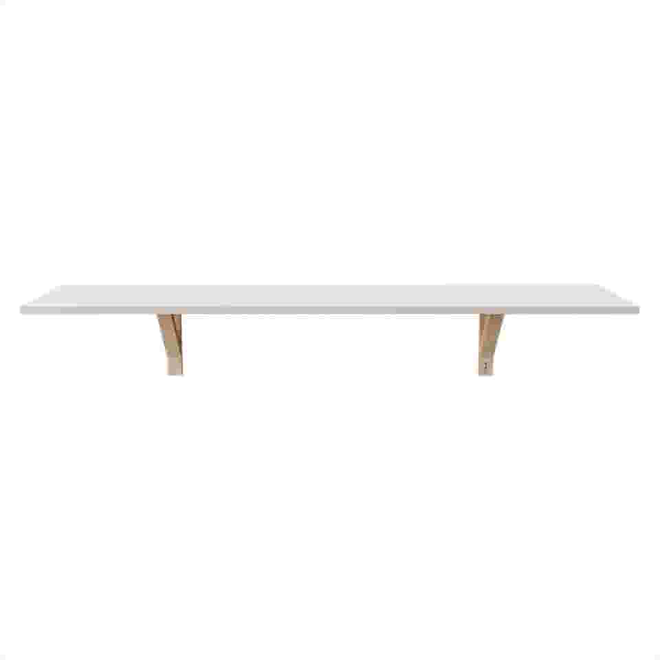 Mesa Suspensa Dobrável – Escrivaninha e Prateleira para Sala, Quarto ou Corredor (120 x 35)