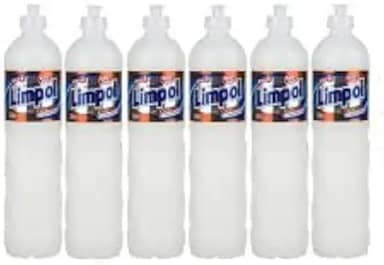 6 Detergente Líquido Coco frasco 500ml - Limpol