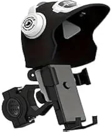 Suporte de Celular Para Guidão de Moto ou Bike Proteção Contra Sol e Chuva Ótimo para Motoboys-IT (Preto)