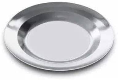 Prato Alumínio Polido Reforçado para Merenda Escolar
