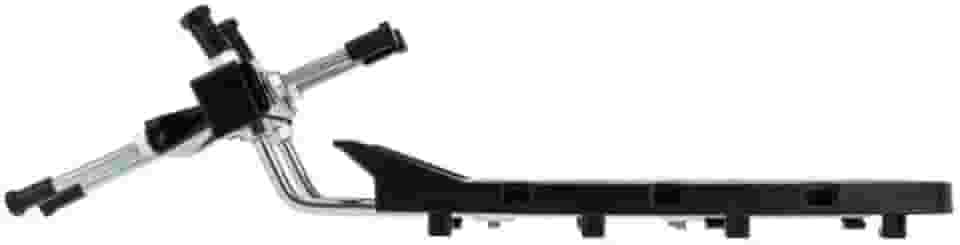 Bagageiro frontal suspenso para bicicletas, para transporte de cargas leves (até 15kg), estruturado com ganchos e furos ideais para fixação de objetos com elásticos