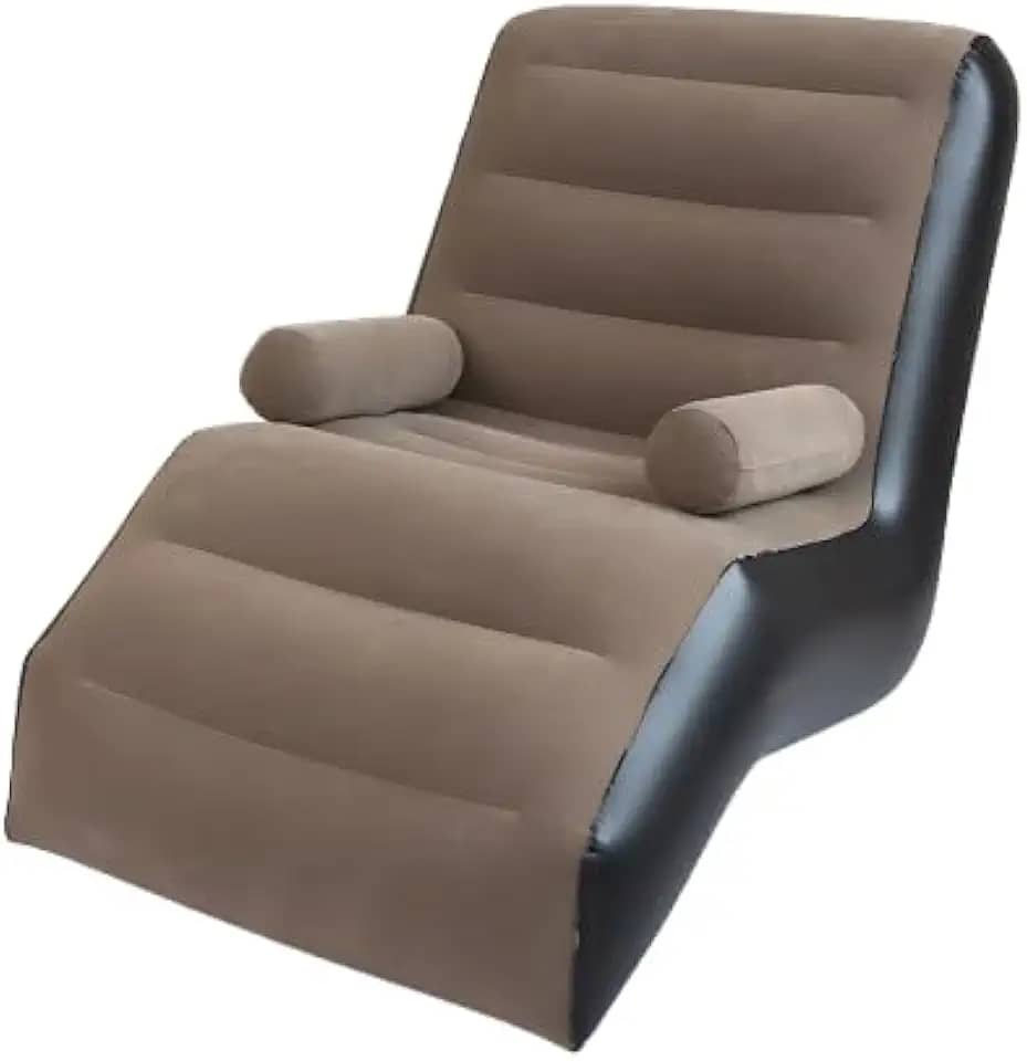 Poltrona Inflável Reclinável, Design Ergonômico, com Apoio de Braços