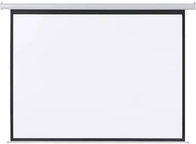 Tela de Projeção Retrátil Premium, 100 Polegadas, Blackout, 2,23x1,62m, para Cinema e Escola, Montagem na Parede