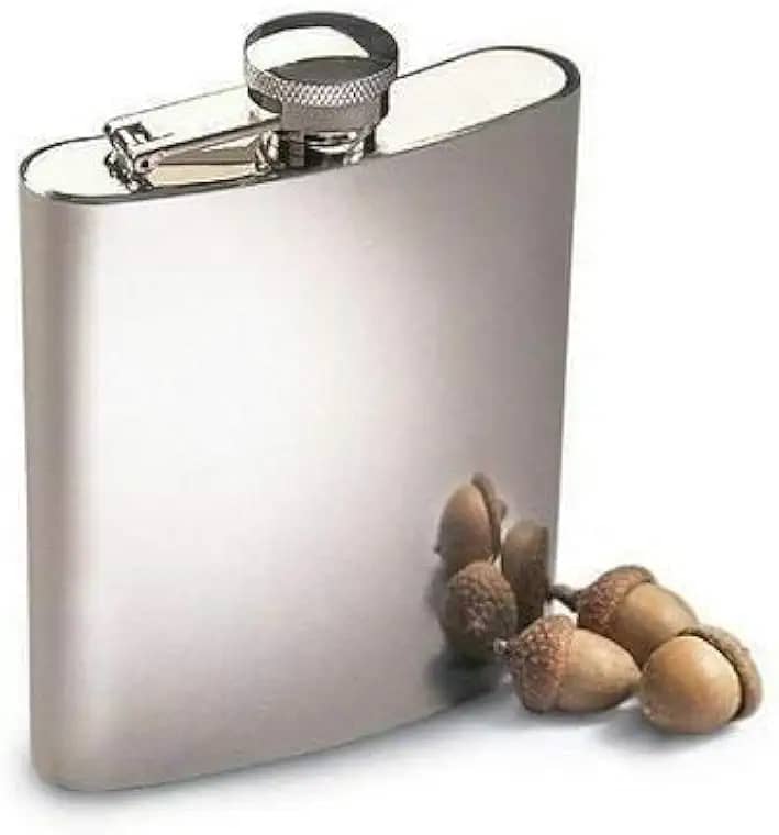 Cantil Porta Bebida De Bolso 230ml Inox