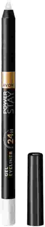 Lapis Delineador em Gel Para Olhos 24h 1,2g - Avon Power Stay (Branco)