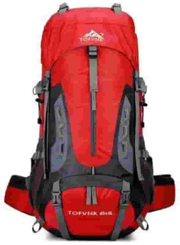 Mochila Cargueira de Trilha Trekking 60L Múltiplos Compartimentos Sistema de Ventilação Ideal para Camping Montanhismo Viagem Esportes Impermeavel