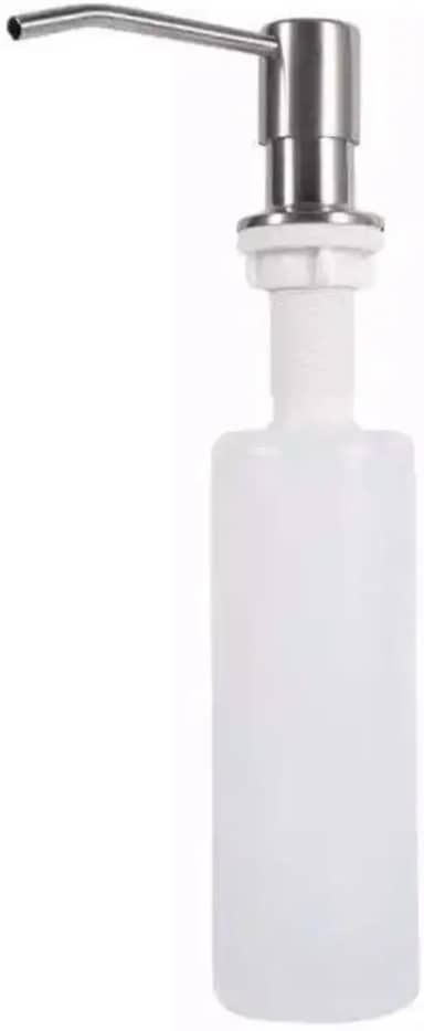 Dispenser Embutido Dosador de Detergente para Pia de Cozinha Dispensador Inox de Sabão de Embutir em Bancada 500ml