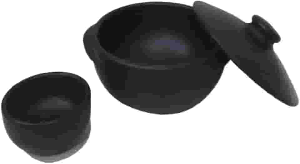 Panela de Barro1000ml + Cumbuca Para Molho 100ml