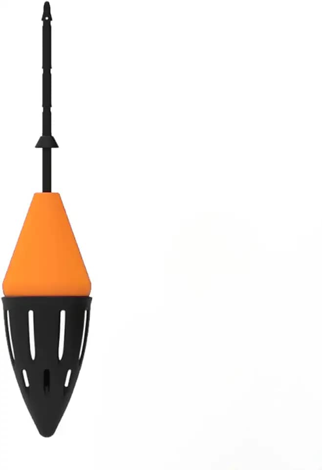 Boia Cevadeira Torpedo Sem Chumbo para Pesca Copo de Ceva, Arremesso Longo, Tilápia Tambaqui