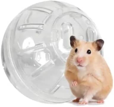 Globo Acrílico Happy Hamster para Roedores Pequenos, 12 cm, Plástico