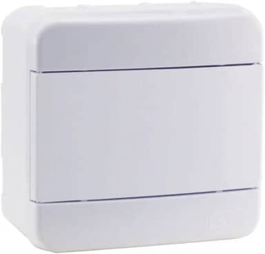 Force Line - Quadro Distribuicao 4 Disjuntores Din Branco - Sobrepo