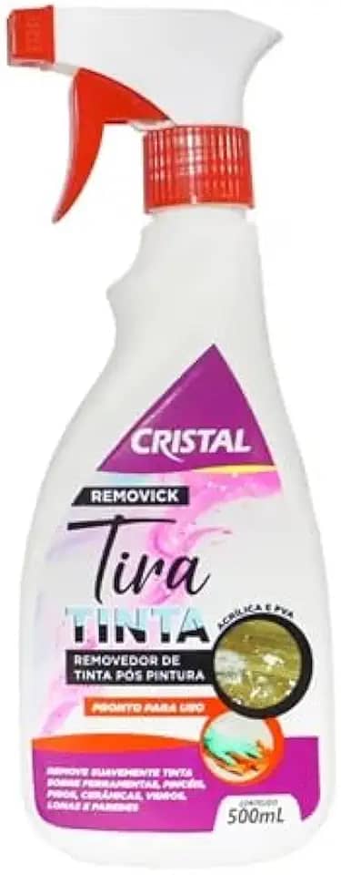 Removedor de Tintas Tira Tintas Cristal 500ML Remoção eficaz e segura de pigmentos em diversas superfícies
