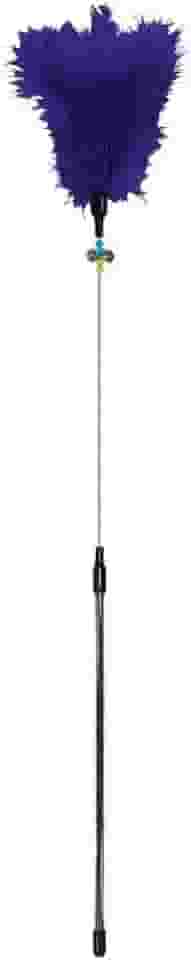 JAMBO PET Brinquedo Varinha Com Penas Interativo Ideal Para Momentos Com Seu Pet Com Sino Cor Roxa Para Gatos