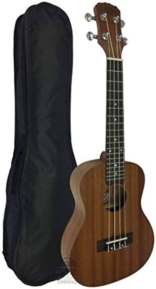 Ukulele Concert Sapele Natural Malibu 23 Capa Corda Aquila