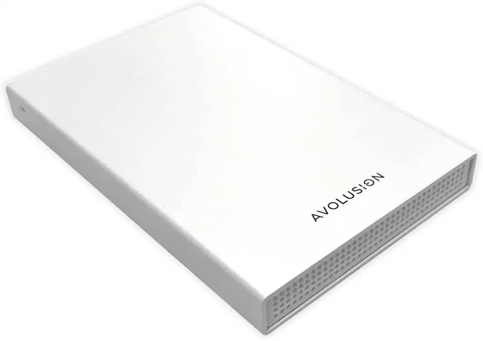 Avolusion HD250U3-WH Disco rígido externo portátil para jogos PS5 de 1 TB, USB 3.0, cor branca (PS5 pré-reformado)