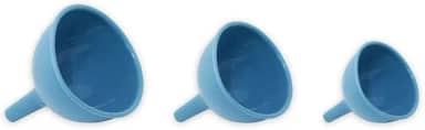 Oikos - Funil de Silicone Azul Conjunto 3 Peças