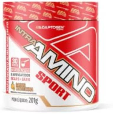 Intra Amino Sport 9 Aminoácidos BCAA + EAA com Eletrólitos Sabor Tangerina 201g 30 Doses Alta Performance Adaptogen