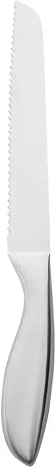 Mimo Style Faca Para Pão 32cm, Feita Inteiramente de Aço Inoxidável de, Resistente e Durável. Possui Um Design Elegante Perfeito Para Seu Café da Manhã Com a Família, AC19279