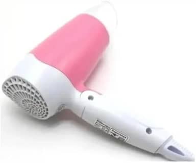 Secador de Cabelo Dobrável, Mini Profissional, 1200W, 2 Velocidades, Portátil