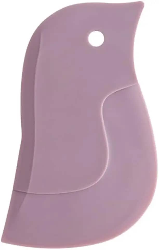 1 raspador macio em forma de pinguim rosa – ferramenta de limpeza de cozinha multifuncional para limpar gordura e assar, adequada para remover pia, resíduos de bancada, frigideiras e tigelas