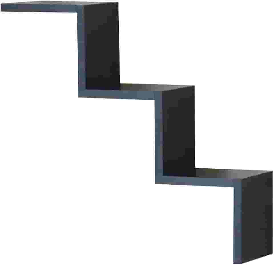 Prateleira Nicho Escada W 45x14x44 Livros Decoração - Preto