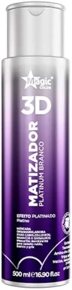 Matizador 3D Platinum Branco500Ml, Magic Color