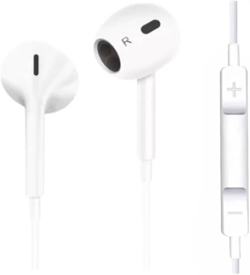 Fone de Ouvido com Fio 3ª Geração, Qualidade Premium. Compatível com Lightning, IOS. Compatível com iPhone 5, 6, 7, 8, X, 11, 12, 13 e 14.