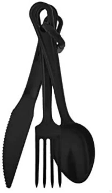 Talher Polímero Camping Preto