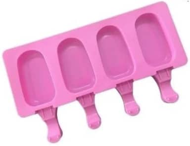 Forma em Silicone para Mini Picolé Magnum 4 cavidades Antiaderente - UDlandia