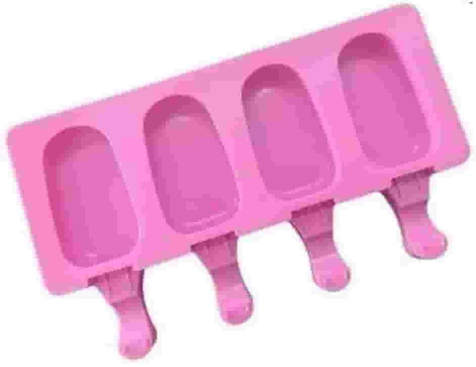 Forma em Silicone para Mini Picolé Magnum 4 cavidades Antiaderente - UDlandia