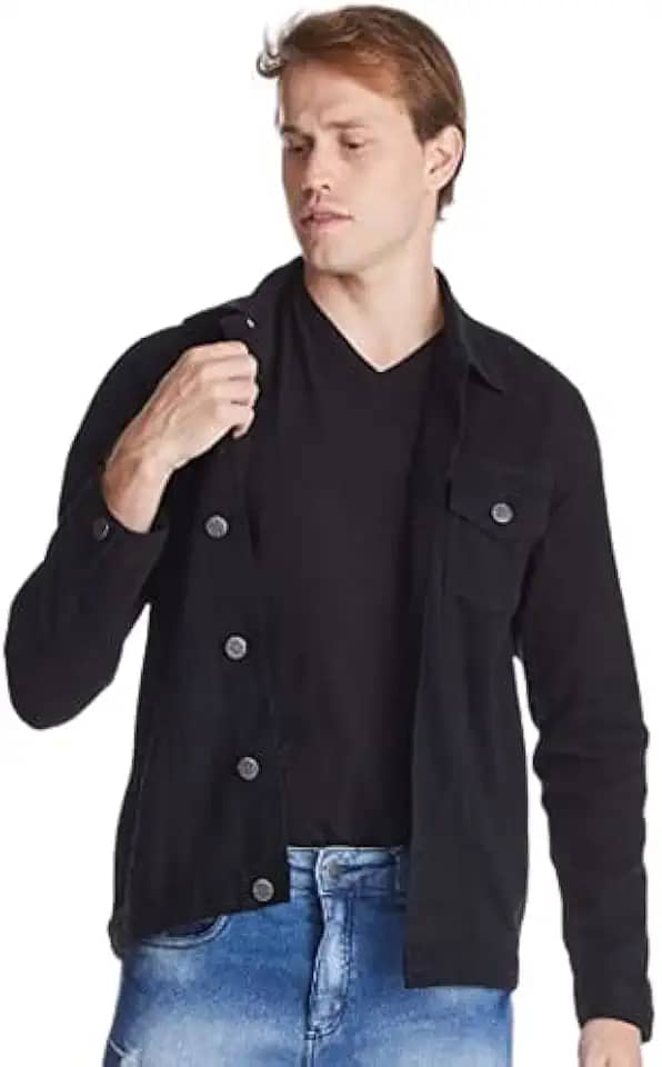 Jaqueta Jeans HNO Jeans Premium Preto