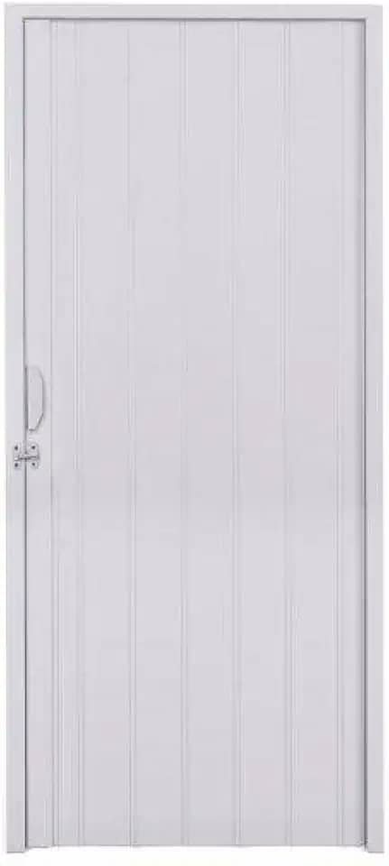 Porta Sanfonada PVC Polifort 210cmx70cm Cinza