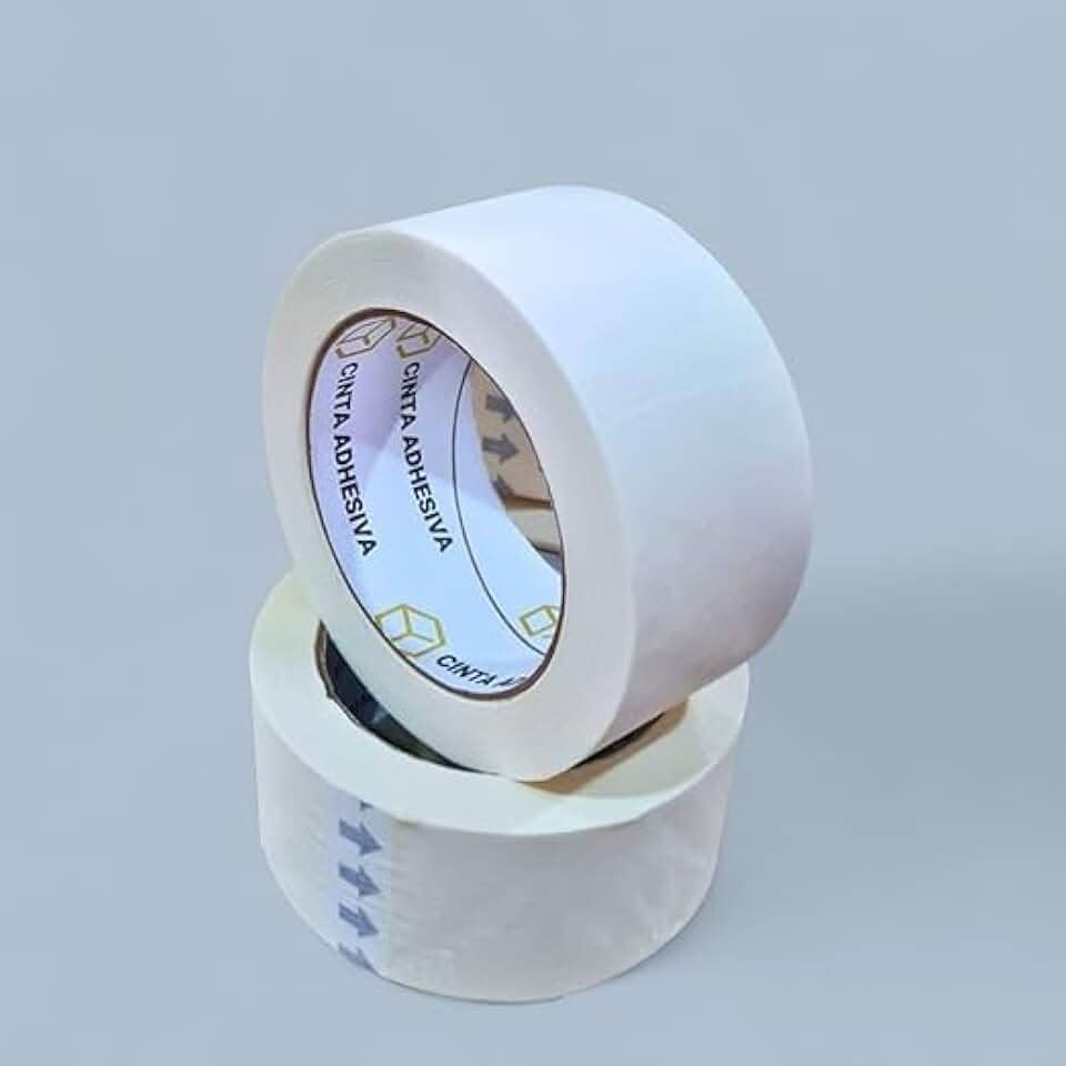 Kit 2 Rolos Fita Crepe 48mm x 50m - Uso Geral, Pintura e Embalagem, Alta Aderência