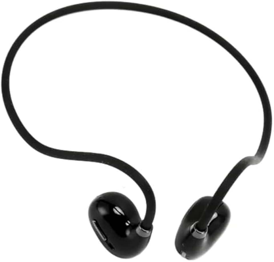 Fone de Ouvido Bluetooth com Condução Óssea, IPX5, 5 Horas de Bateria, Preto